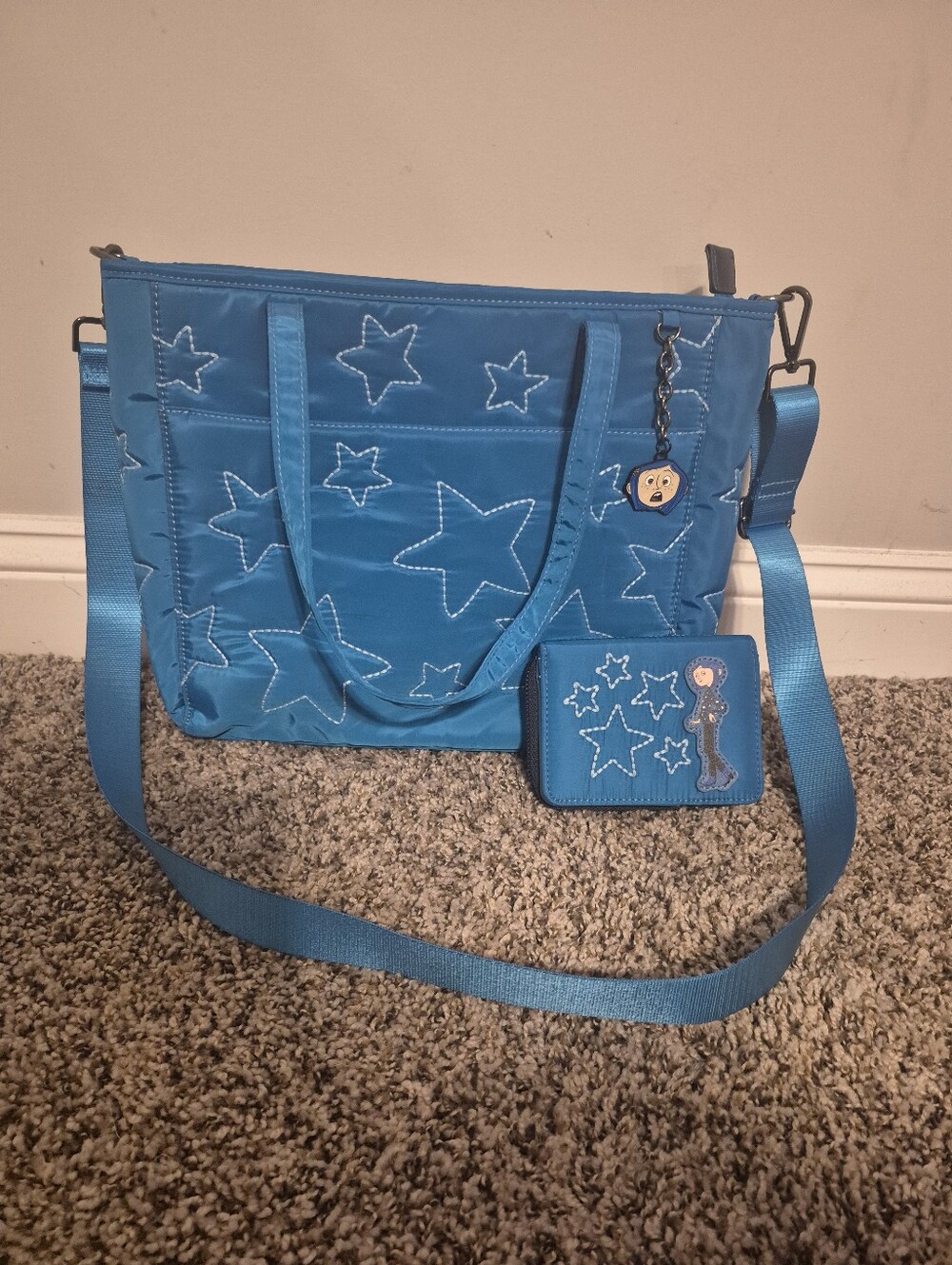 Coraline stars sweater crossbody purse